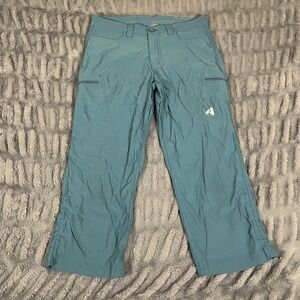 Eddie Bauer First Ascent Blue Hiking Pants Womens 6 Tall Cargo Lightweight